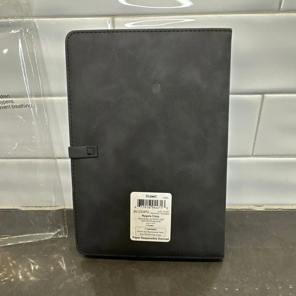 Faux Leather Padded Notebook-NWOT
